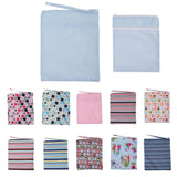 Maxbell Fashion Mummy Cloth Diaper Bag Wet Dry Zipper Striped Tote Nappy Bag
