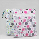 Maxbell Fashion Mummy Cloth Diaper Bag Wet Dry Zipper Striped Tote Nappy Bag