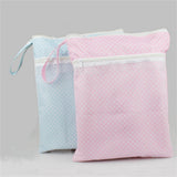 Maxbell Fashion Mummy Cloth Diaper Bag Wet Dry Zipper Striped Tote Nappy Bag