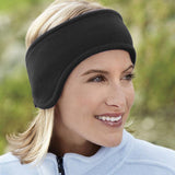 Maxbell Men Women Elastic Headband Hair Band Bandeaux Yoga Sport Ear Warmers Black