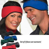 Maxbell Men Women Elastic Headband Hair Band Bandeaux Yoga Sport Ear Warmers Black