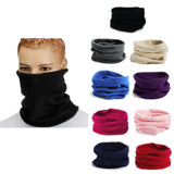 Trendy Polar Fleece Neck Warmer Comfy Snood Scarf Ski Motorbike Mask Rose Red