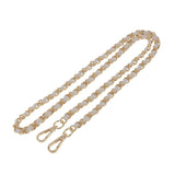 Purse Handbag Handle Shoulder Bag Replacement Chain Bag Strap Gold+White