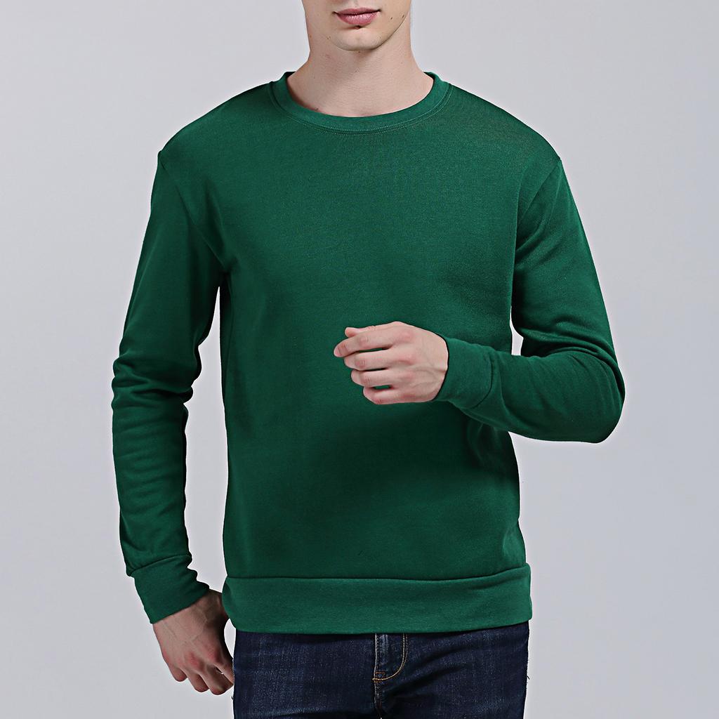 Maxbell  New Men's Adult Crew Neck Jumper Pullover Basic Blank Sweatshirts Tops