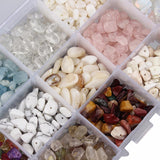 Maxbell Bulk Stone Beads Tumbled Gemstones Loose Beads for DIY Jewelry Making