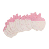 50pcs/pack Pink Apple Shape Hair Clip Card Paper Jewelry Display Cards