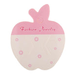 Maxbell 50pcs/pack Pink Apple Shape Hair Clip Card Paper Jewelry Display Cards