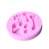 Maxbell Silicone Mould Paw Bone Shape Fondant Decorating Baking Chocolate DIY Sugarcraft Kid Toys Crafts