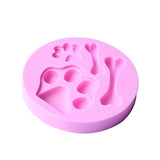 Maxbell Silicone Mould Paw Bone Shape Fondant Decorating Baking Chocolate DIY Sugarcraft Kid Toys Crafts