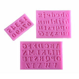 Maxbell Silicone Mould Number Letter Shape Fondant Decorating Baking Chocolate DIY Sugarcraft Kid Toys Gifts