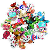 Maxbell Pack of 50 Assorted Animals Wooden Decorative Buttons for Sewing and Crafts