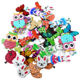 Maxbell Pack of 50 Assorted Animals Wooden Decorative Buttons for Sewing and Crafts