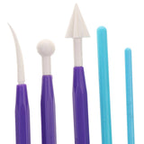 Maxbell Pack of 9 Fondant Cake Graver Modeling Kit for Cupcake Cake Decorating Pastry Tool