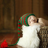 Maxbell Newborn Baby Infant Toddler Hand-knit Sweaters Long Tail Photography Pro Hats Outfits