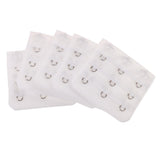 5pcs Elastic Bra Strap Extension Bra Extenders 3x 3 Hook White