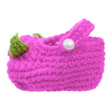 Maxbell Pair of Baby Toddler Knitting Cotton Flower Pearl Design Prewalker Crochet Warm Crib Shoes Purple