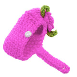 Maxbell Pair of Baby Toddler Knitting Cotton Flower Pearl Design Prewalker Crochet Warm Crib Shoes Purple