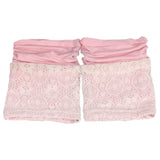 Women Lace Double Layer Leg Warmers Stretch Lace Sock Pink