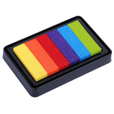 Maxbell Fashion Ink Pad Korea Stationery DIY Craft for Paper Fabric Wood Colorful Rainbow 5