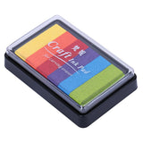 Maxbell Fashion Ink Pad Korea Stationery DIY Craft for Paper Fabric Wood Colorful Rainbow 5