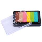 Maxbell Fashion Ink Pad Korea Stationery DIY Craft for Paper Fabric Wood Colorful Rainbow 9