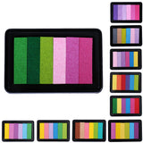 Maxbell Fashion Ink Pad Korea Stationery DIY Craft for Paper Fabric Wood Colorful Rainbow 9