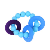 Maxbell Silicone Teething Beads Bracelet Teether Mum Baby Nursing Jewellery Sky Blue