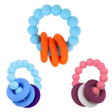 Maxbell Silicone Teething Beads Bracelet Teether Mum Baby Nursing Jewellery Sky Blue