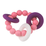 Maxbell Silicone Teething Beads Bracelet Teether Mum Baby Nursing Jewellery Pink