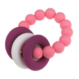 Maxbell Silicone Teething Beads Bracelet Teether Mum Baby Nursing Jewellery Pink