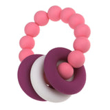 Maxbell Silicone Teething Beads Bracelet Teether Mum Baby Nursing Jewellery Pink