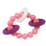 Maxbell Silicone Teething Beads Bracelet Teether Mum Baby Nursing Jewellery Pink
