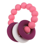 Maxbell Silicone Teething Beads Bracelet Teether Mum Baby Nursing Jewellery Pink