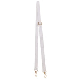 Women Girls Fashonable Adjustable DIY Shoulder Crossbody Bag Handles Straps Handbag Purse Replacement Accessory White