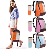 Maxbell Multifunctional Insulated Sleeves Cushioned Shoulder Straps Baby Nappy Food Diaper Bag Mommy Backpack with Bottle Bag Orange
