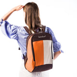 Maxbell Multifunctional Insulated Sleeves Cushioned Shoulder Straps Baby Nappy Food Diaper Bag Mommy Backpack with Bottle Bag Orange