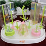 Maxbell Baby Bottle Drying Rack Drying Shelf Bottle Pacifier Dryer Green 2