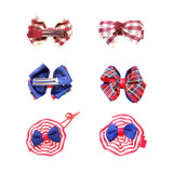 Set OF 4PCS Girls Cute Ribbon Bowknot Design Hair Clips Band Party Cosplay Fancy Dress Photography Props #1