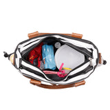 Maxbell Baby Diaper Bag Messenger Organizer Tote with Changing Pad Stripe