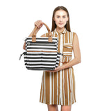 Maxbell Baby Diaper Bag Messenger Organizer Tote with Changing Pad Stripe