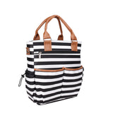 Maxbell Baby Diaper Bag Messenger Organizer Tote with Changing Pad Stripe