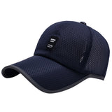Men Women Fashionable Outdoor Sports Comfortable Wear Snapback Baseball Cap Outdoor Sports Mesh Hat Navy