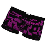 Man's Soft Solid Boxer Brief Men's Underwear XXL Black Purple