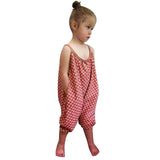 Kids Girls Straps Rompers Toddler One Piece Jumpsuits Pants 5-6 Years