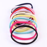 Girls Babies Nylon Hair Elastic Bobbles Bands Ties School Ponios White