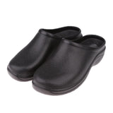 Pair Of Men Women Slip Resistant Orthopedic Clogs Nurse Chef Strapless Shoes Black 39