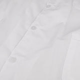 Men Short Sleeve White Scrubs Lab Coat Medical Doctor Nurse Uniform S