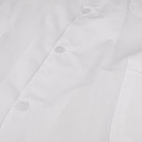 Men Short Sleeve White Scrubs Lab Coat Medical Doctor Nurse Uniform M
