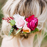 Women Flower Boho Headband Garland Festival Wedding Bridal Beach Hairband 2