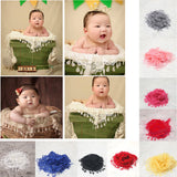 Maxbell Kids Baby Photography Prop Lace Charms Blankets Baby Photoshoot Accessory Birthday Gift Black